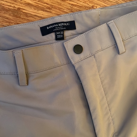 Banana Republic Slim City Pants, Moonstone Grey - Picture 2 of 3